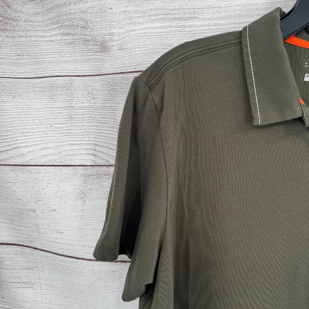 Nike Golf Sport Polo Shirt Dri-FIT Athletic Fit Embroidered Logo Mens Size Large - Picture 4 of 8